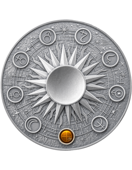 EARTH Solar System 2 Oz Silver Coin 10 Cedis Ghana 2024 - Coins & More - Ghana