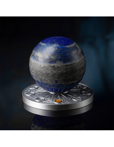 EARTH Solar System 2 Oz Silver Coin 10 Cedis Ghana 2024 - Coins & More - Ghana