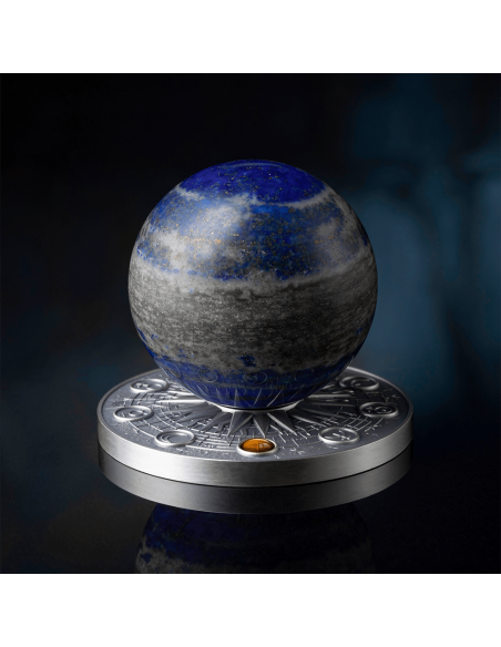 EARTH Solar System 2 Oz Silver Coin 10 Cedis Ghana 2024 - Coins & More - Ghana