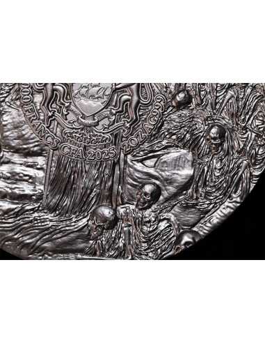 LETH The Forgetful River 2 Oz Silver Coin 2000 CFA Francs Gabon 2025 - Coins & More - Gabon