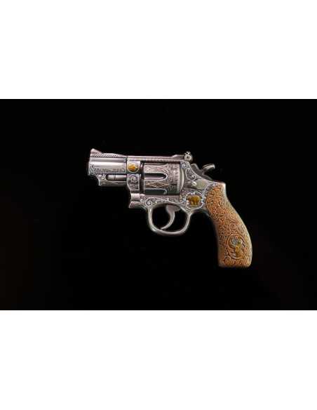 REVOLVER GUN 2 Oz Silver Coin 1000 Francs Cameroon 2024 - Coins & More - Cameroun