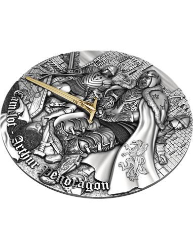 ARTHUR PENDRAGON Camelot 2 Oz Silver Coin 5$ Niue 2021 - Coins & More - Niue