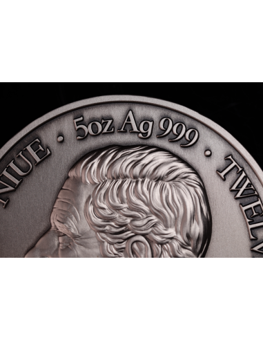 CANCER Twelve Zodiac Signs 5 Oz UV and Glow in Dark Silver Coin 12$ Dollars Niue 2024 - Coins & More - Chad