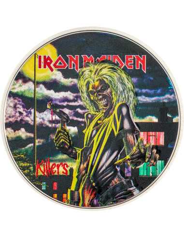 KILLERS Iron Maiden 1 Oz Silver Coin 5$ Cook Islands 2024 - Coins & More - Cook Islands