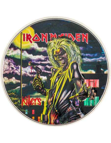 KILLERS Iron Maiden 1 Oz Silver Coin 5$ Cook Islands 2024 - Coins & More - Cook Islands