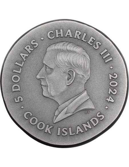 GRYPHON Numismatic Icons 1 Oz Silver Coin 5$ Cook Islands 2024 - Coins & More - Cookinseln