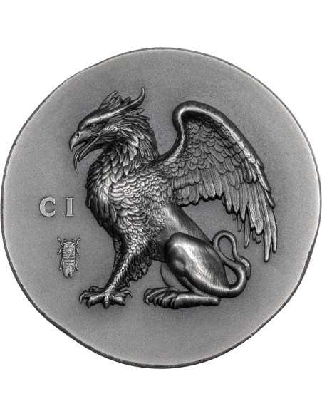 GRYPHON Numismatic Icons 1 Oz Silver Coin 5$ Cook Islands 2024 - Coins & More - Cookinseln