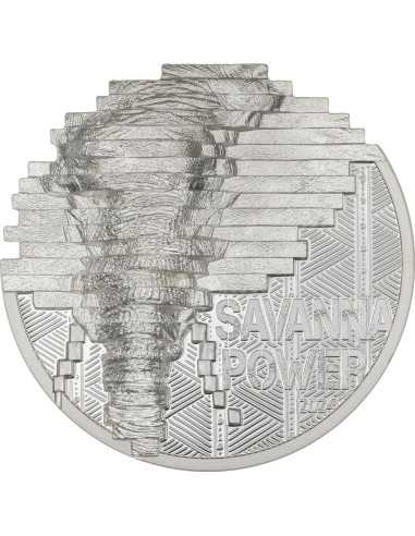 ELEPHANT Reconstruction 2 Oz Silver Coin 10$ Palau 2024 - Coins & More - Palau