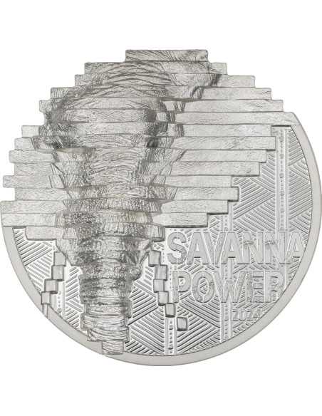 ELEPHANT Reconstruction 2 Oz Silver Coin 10$ Palau 2024 - Coins & More - Palau