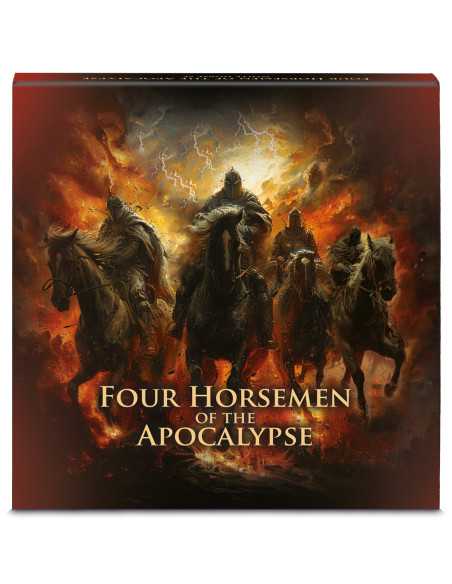 WHITE HORSE Four Horsemen Of The Apocalypse Space Red 1 Oz Silver Bullion Coin 5 Thalers 2023 - Coins & More - Plata