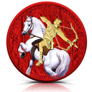WHITE HORSE Four Horsemen Of The Apocalypse Space Red 1 Oz Silver Bullion Coin 5 Thalers 2023 - Coins & More - Plata