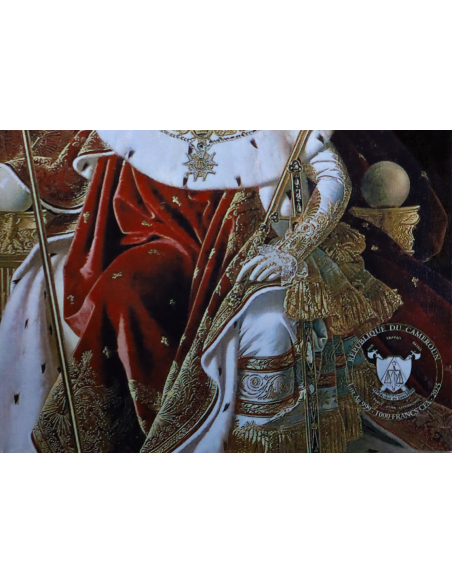 NAPOLEON CROSSING THE SWISS ALPS 1 Oz Silver Coin 1000 Francs Cameroon 2025 - Coins & More - Cameroun