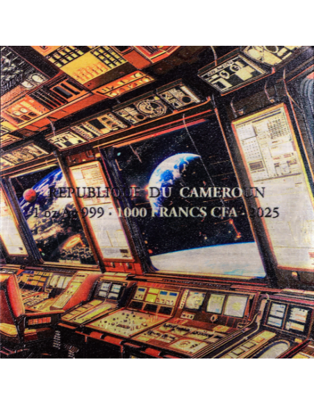 SPACE CONTROL Celestial Odyssey 1 Oz Silver Coin 1000 Francs Cameroon 2025 - Coins & More - Kamerun
