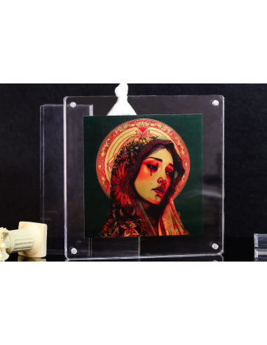 VEILED LAMENTATION : Tears of Scarlet 1 Oz Silver Coin 1000 Francs Cameroon 2025 - Coins & More - Camerun