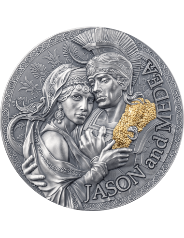 JASON AND MEDEA The Great Greek Mythology 2 Oz Silver Coin 2000 Francs Cameroon 2024 - Coins & More - Camerun