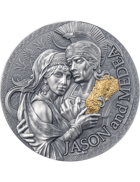 JASON AND MEDEA The Great Greek Mythology 2 Oz Silver Coin 2000 Francs Cameroon 2024 - Coins & More - Camerun