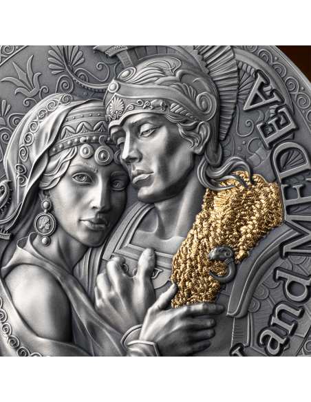 JASON AND MEDEA The Great Greek Mythology 2 Oz Silver Coin 2000 Francs Cameroon 2024 - Coins & More - Camerun