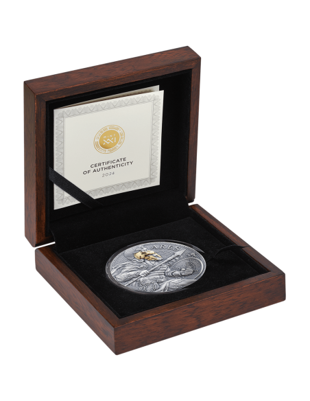ARES The Great Greek Mythology 2 Oz Silver Coin 2000 Francs Cameroon 2024 - Coins & More - Cameroun