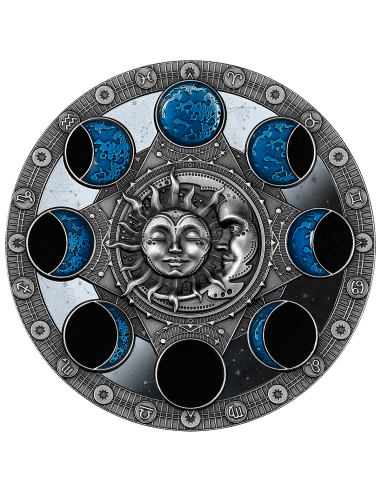 LUNAR CALENDAR 2 Oz Silver Coin 2$ Niue 2024 - Coins & More - Niue