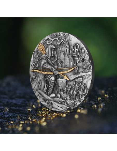 ROBIN HOOD 2 Oz Silver Coin 2000 Francs Cameroon 2024 - Coins & More - Kamerun