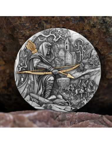 ROBIN HOOD 2 Oz Silver Coin 2000 Francs Cameroon 2024 - Coins & More - Kamerun