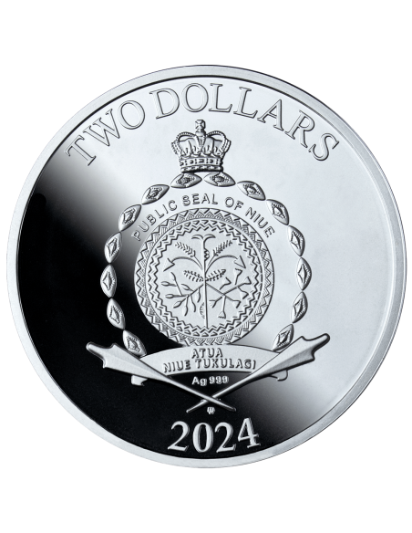 VICTORIA 1 Oz Silver Coin 2$ Niue 2024 - Coins & More - Niue
