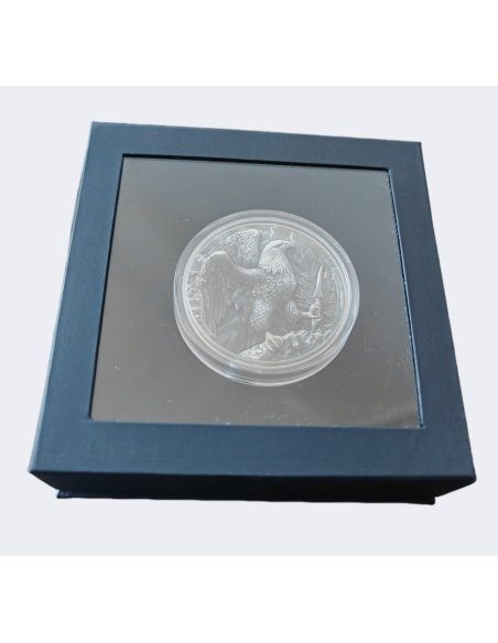 BALD EAGLE IN BATTLE 2 Oz Silver Coin 2 Guards Truth Guard 2024 - Coins & More - Argento
