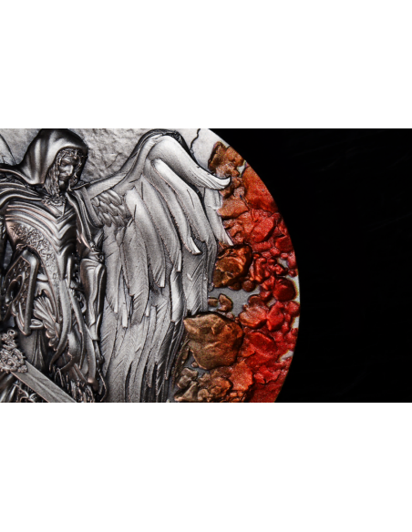 SAINT GABRIEL Archangel 2 Oz Antique Silver Coin 2000 Francs Cameroon 2025 - Coins & More - Kamerun