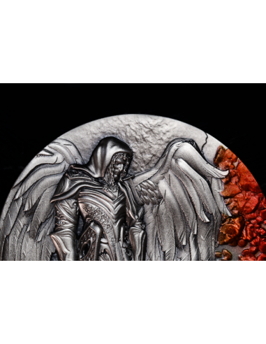 SAINT GABRIEL Archangel 2 Oz Antique Silver Coin 2000 Francs Cameroon 2025 - Coins & More - Kamerun