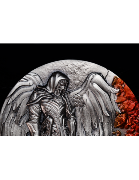 SAINT GABRIEL Archangel 2 Oz Antique Silver Coin 2000 Francs Cameroon 2025 - Coins & More - Kamerun