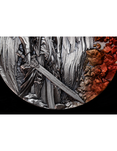 SAINT GABRIEL Archangel 2 Oz Antique Silver Coin 2000 Francs Cameroon 2025 - Coins & More - Kamerun