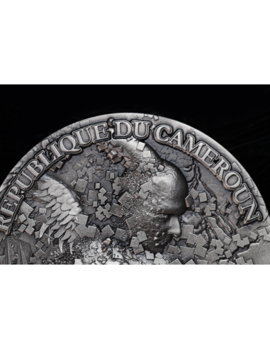 SAINT GABRIEL Archangel 2 Oz Antique Silver Coin 2000 Francs Cameroon 2025 - Coins & More - Kamerun