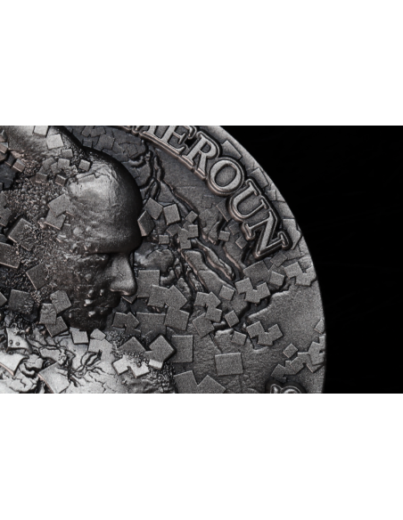 SAINT GABRIEL Archangel 2 Oz Antique Silver Coin 2000 Francs Cameroon 2025 - Coins & More - Kamerun