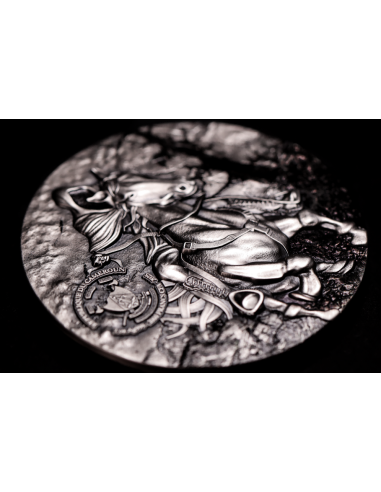 HEADLESS HORSEMEN Chronicles of Enchantment European Legends 2 Oz Antique Silver Coin 2000 Francs Cameroon 2025 - Coins & Mor...