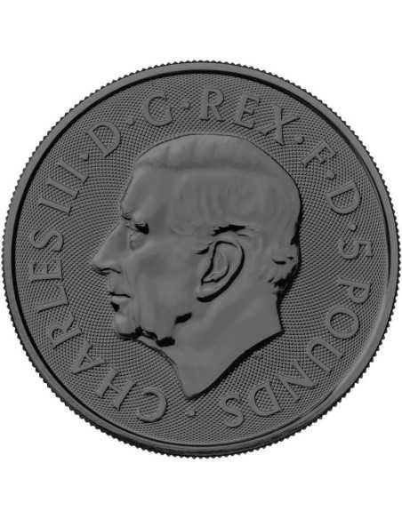 BURNING BULL OF CLARENCE Royal Tudor Beasts 2 Oz Silver Coin 5£ United Kingdom 2023 - Coins & More - Reino Unido