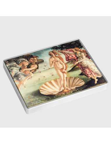 BIRTH OF VENUS 1486 By Sandro Botticelli Colored 1 Oz Silver & 14 Oz Copper Coin 1000 Francs Chad 2024 - Coins & More - Tschad