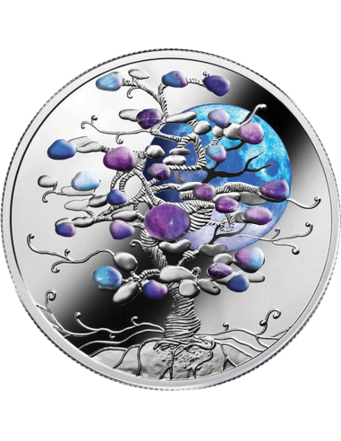 TREE OF LUCK (Moon) Silver Coin 1$ Dollar Niue 2024 - Coins & More - Niue