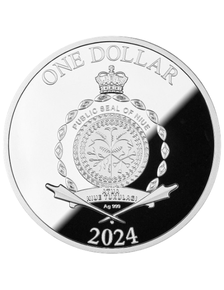 TREE OF LUCK (Moon) Silver Coin 1$ Dollar Niue 2024 - Coins & More - Niue