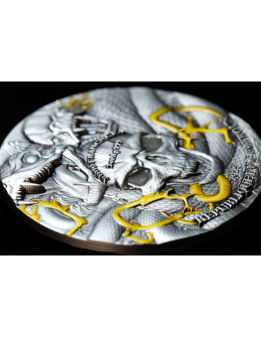 MARIE LAVEAUX Queen of Voodoo 2 Oz Antique Silver UV Coin 2000 Francs Cameroon 2025 - Coins & More - Camerún