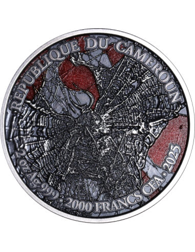 TARANTULA Where is the Spider 2 Oz Antique Silver Coin 2000 Francs Cameroon 2025 - Coins & More - Cameroun