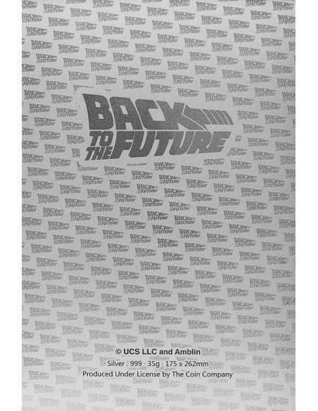 MARTY MCFLY & DOC BROWN Retour Vers Le Futur 35g Silver Foil 2021 - Coins & More - Argent