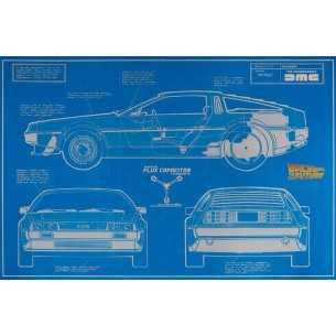 DELORIAN BLUEPRINT Retour Vers Le Futur 35g Silver Foil 2021 - Coins & More - Argent