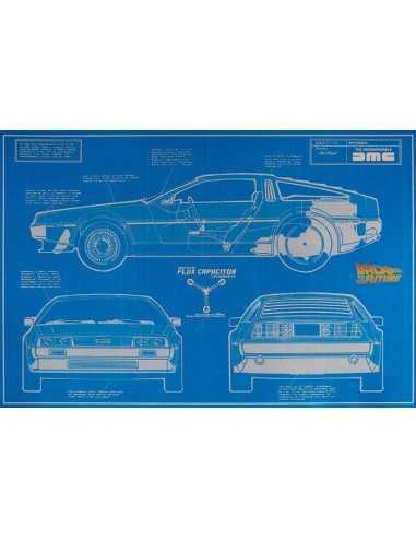 DELORIAN BLUEPRINT Retour Vers Le Futur 35g Silver Foil 2021 - Coins & More - Argent