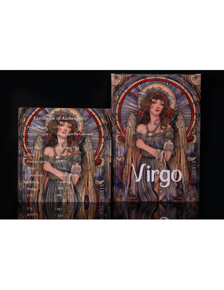 VIRGO 12 Zodiac Series Silver Coin 500 Francs CFA Cameroon 2025 - Coins & More - Camerún