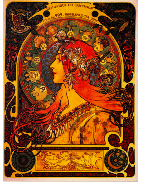 SAGITTARIUS 12 Zodiac Series Silver Coin 500 Francs CFA Cameroon 2025 - Coins & More - Camerun