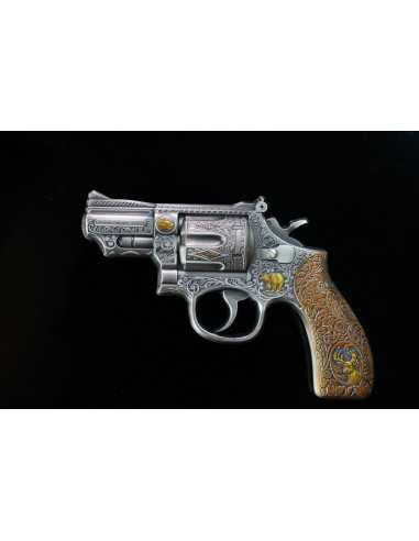 REVOLVER GUN 5 Oz Silver Coin 3000 Francs Cameroon 2024 - Coins & More - Cameroon