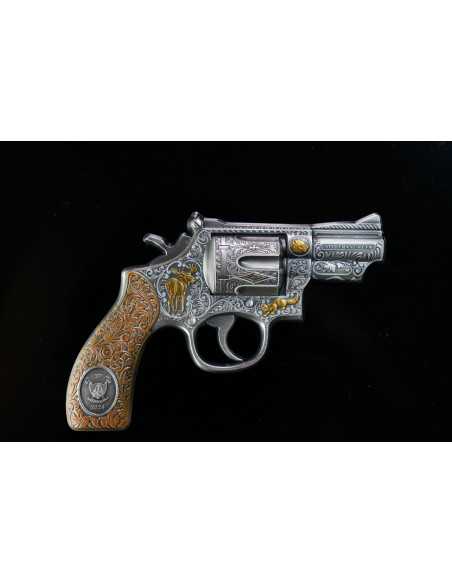 REVOLVER GUN 5 Oz Silver Coin 3000 Francs Cameroon 2024 - Coins & More - Cameroon