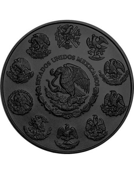 DAMA DE LA MUERTE Schwarzes Platin 1 Oz Silbermünze Mexiko 2023 - Coins & More - Mexiko