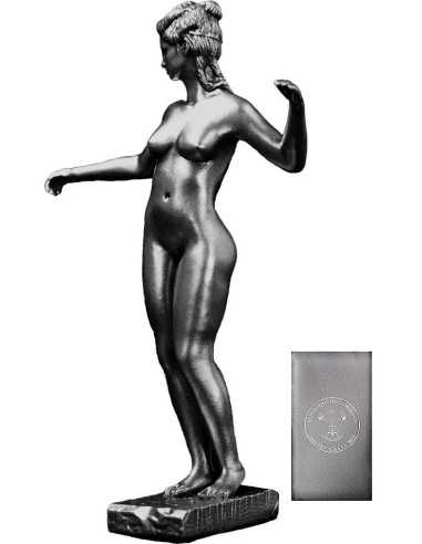 THALIA Three Graces Statue Silver Coin 3000 Francs Cameroon 2023 - Coins & More - Cameroon