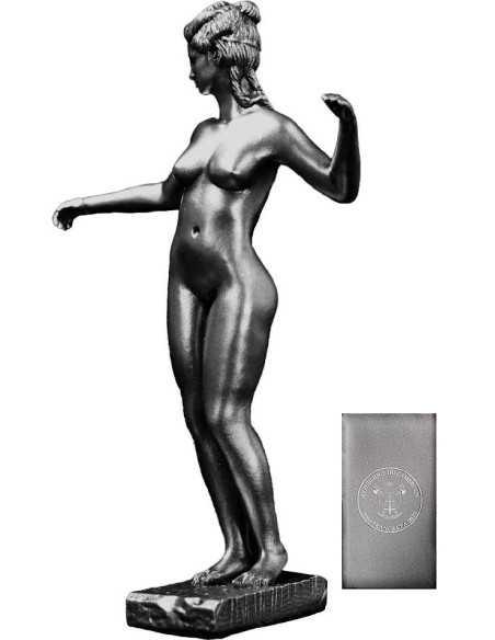 THALIA Drei Grazien Statue Silbermünze 3000 Francs Kamerun 2023 - Coins & More - Kamerun